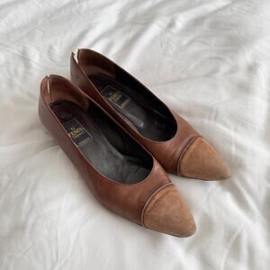 Fendi Scarpe Vintage Leather Pumps Black Made in Italy Women’s 7M